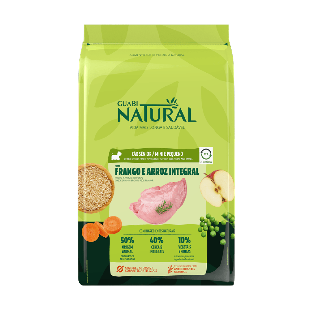 Guabi Natural Senior Raza Peq Pollo y Arroz para Perros