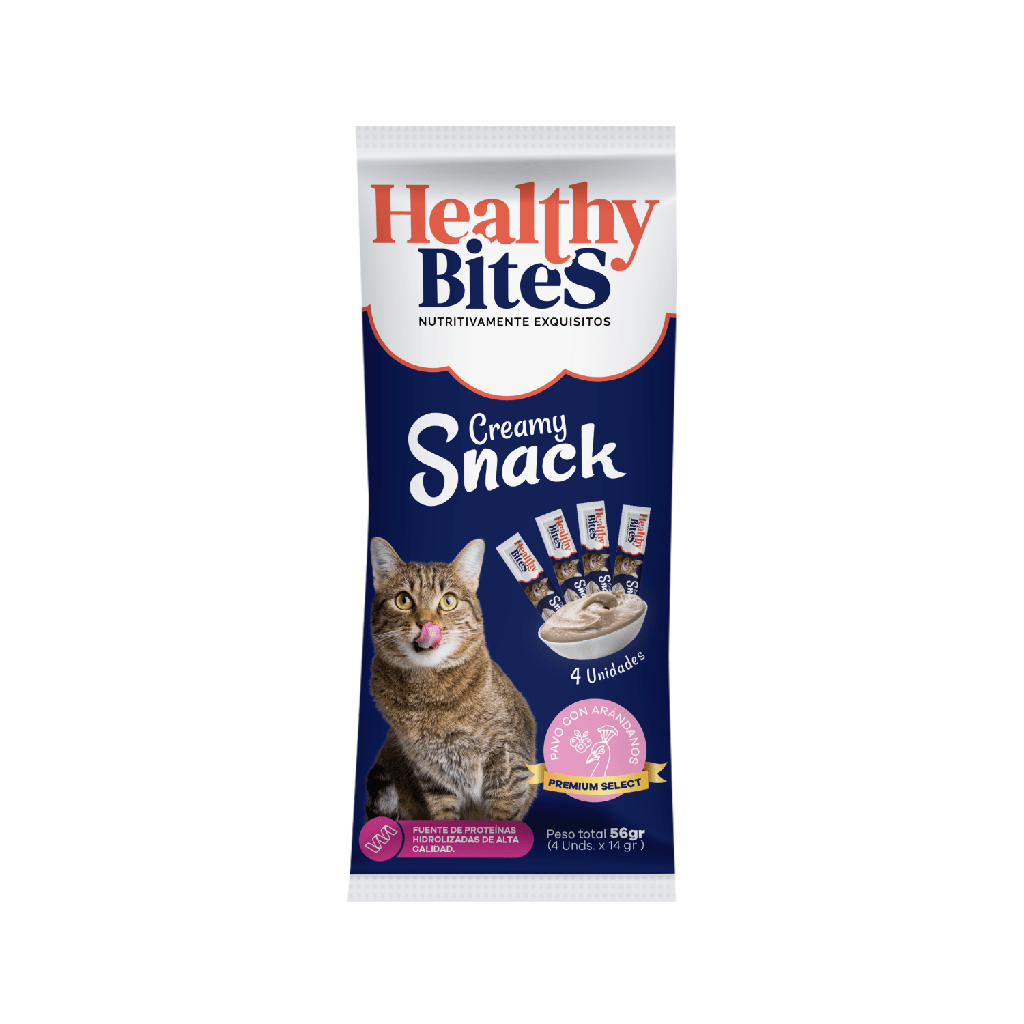 Healthy Bites Cream Gato Pavo y Arandanos