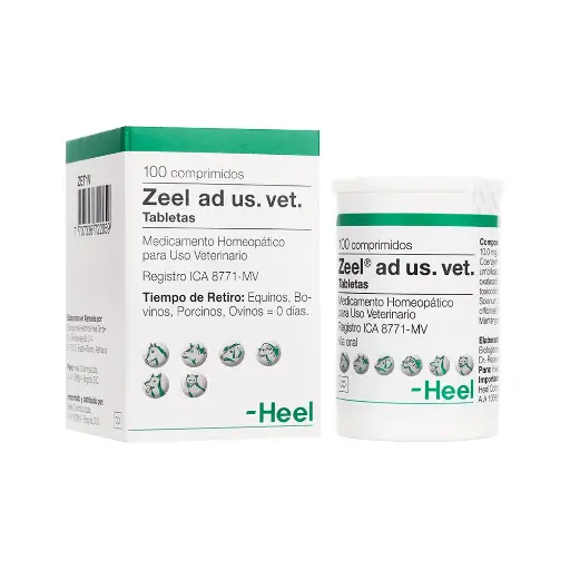 Zeel Ad Us Vet Tabletas Medicamento Homeopático Uso Veterinario